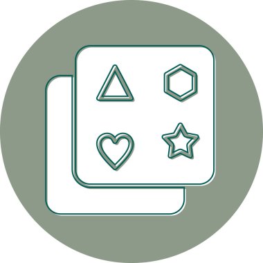 Bir oyun simgesinin vektör illüstrasyonu