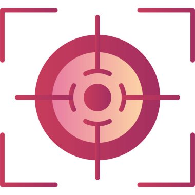 Hedef. Web simgesi basit illüstrasyon