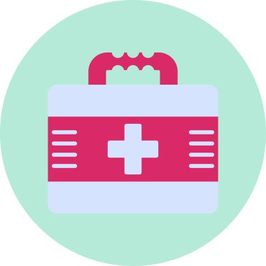 ilk yardım kiti vektör simgesi