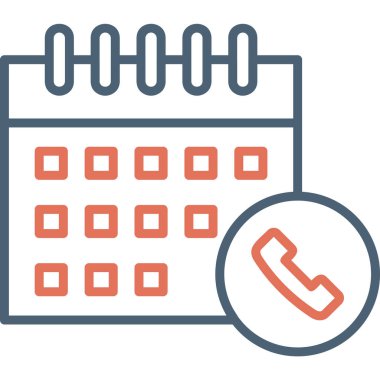 Takvim simgesi, vektör illüstrasyonu basit tasarım