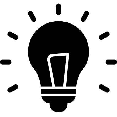 ampul vektör simgesi