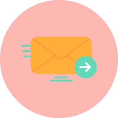 E-posta. Web simgesi basit illüstrasyon 