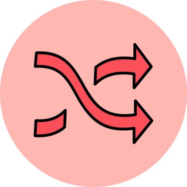 Web simgesini tazele, karıştır basit illüstrasyon