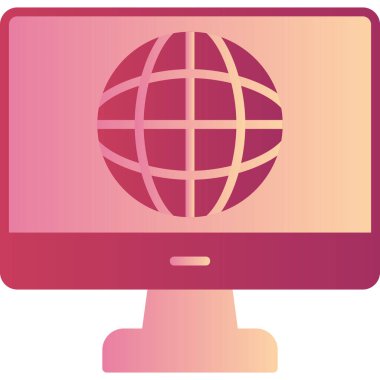 Genel çevrimiçi modern simge vektör illüstrasyonu