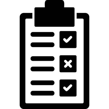 Checklist icon, vector illustration simple design