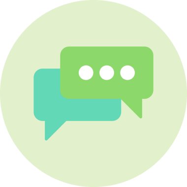 Konuş. Web simgesi basit illüstrasyon