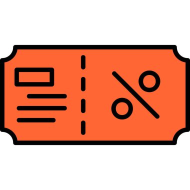 Bilet. Web simgesi basit illüstrasyon