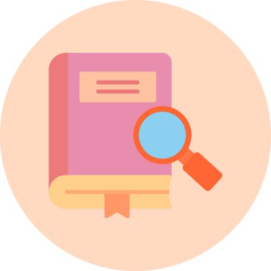 Kitap. Web simgesi basit illüstrasyon