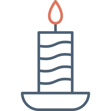 Mum simgesi vektör illüstrasyonu