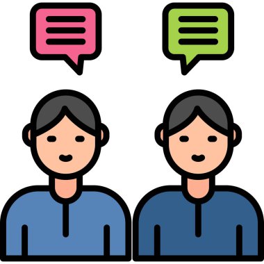 İnsanlar. Web simgesi basit illüstrasyon