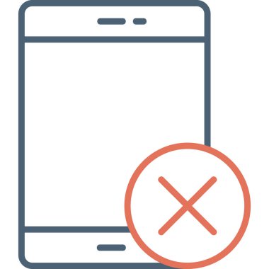 İptal et. Web simgesi basit illüstrasyon