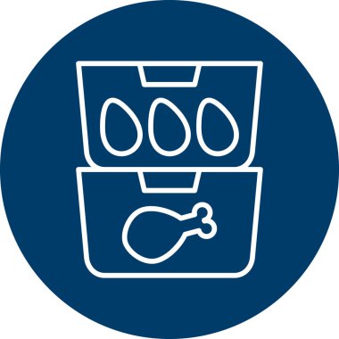Food Containers web icon, vector illustration
