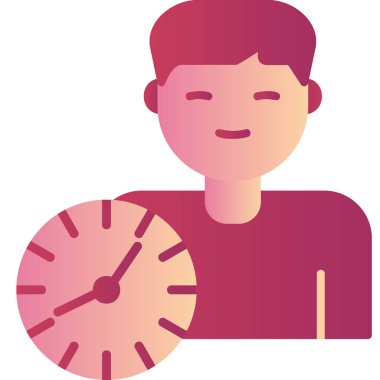 vector illustration of time management modern icon in design