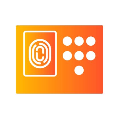 Güvenlik sisteminin vektör çizimi