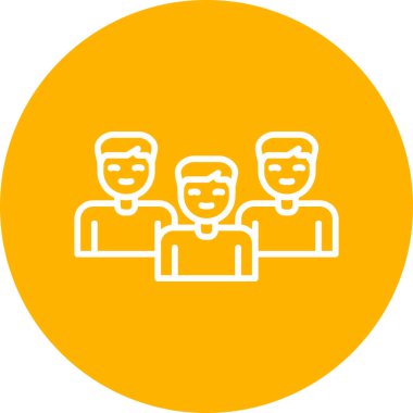 grup insan, web basit illüstrasyon