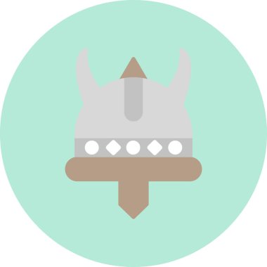 Miğfer. Web simgesi basit illüstrasyon 