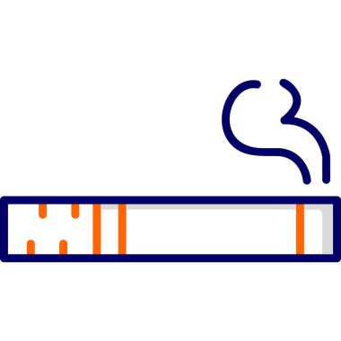 - Sigara. Web simgesi vektör illüstrasyonu