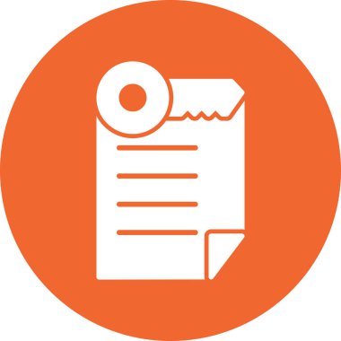 Belge simgesinin vektör illüstrasyonu