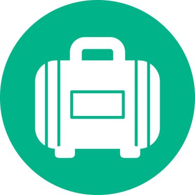 Çanta. Web simgesi vektör illüstrasyonu