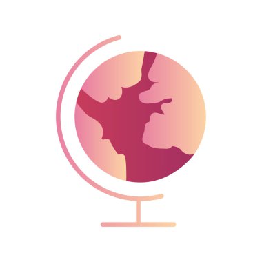 Küre. Web simgesi basit illüstrasyon