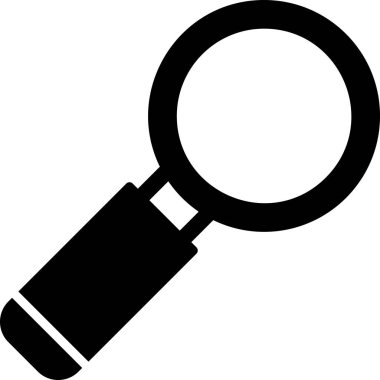 Büyütme cam ağ ikonu vektör illüstrasyonu