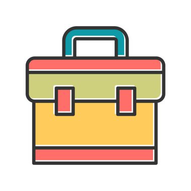 Çanta. Web simgesi basit illüstrasyon 