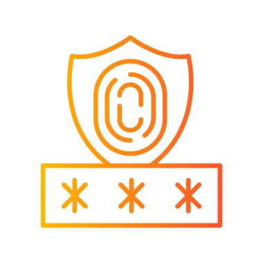 Parmak izi simgesinin vektör illüstrasyonu