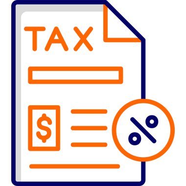 Vergi Kağıtları vektör illüstrasyonu