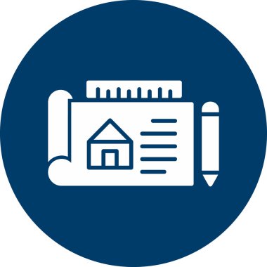 - Mimar. Web simgesi basit illüstrasyon