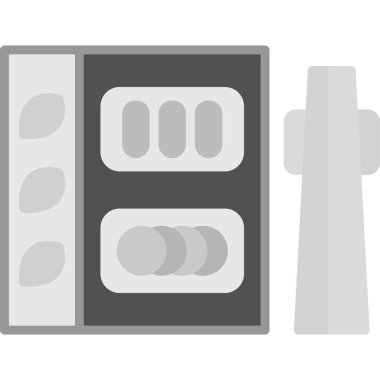 Bento web simgesi basit illüstrasyon