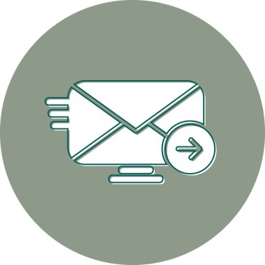 E-posta. Web simgesi basit illüstrasyon 