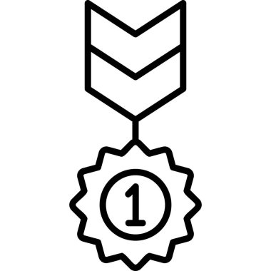 Rozet. Web simgesi basit illüstrasyon