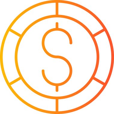 Dolar işareti. Web simgesi