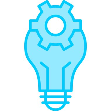 Bir fikrim var. Web simgesi basit illüstrasyon