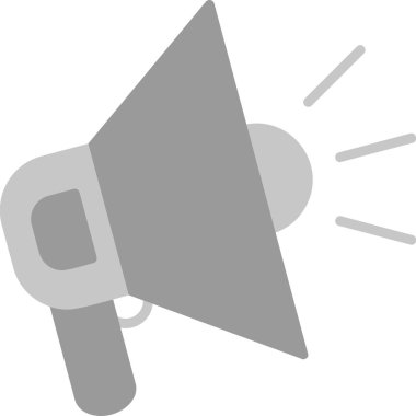 Megafon ikonu vektör illüstrasyonu