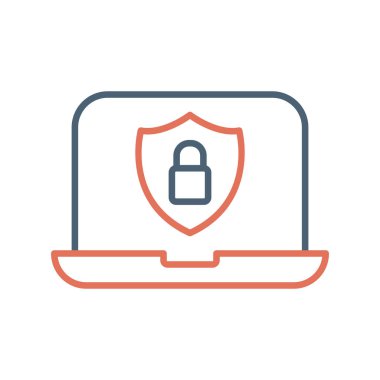 Data Security modern simgesinin vektör illüstrasyonu