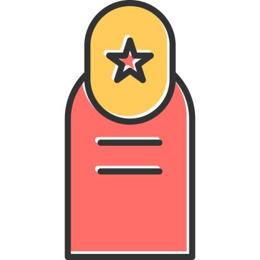 Çivi Ağı simgesi basit illüstrasyon