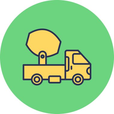 Kamyon soyut simge vektör çizimi