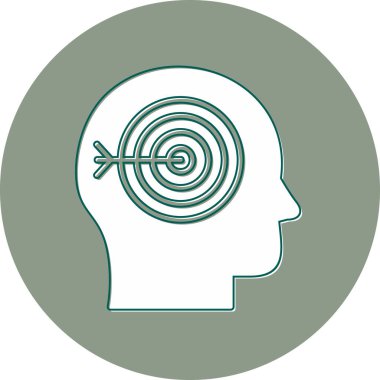 hedef simge vektör illüstrasyonu