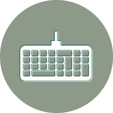 Klavye. Web simgesi basit illüstrasyon 