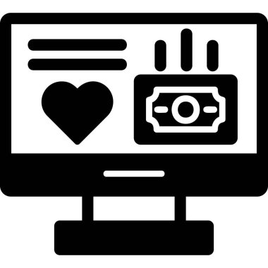 Modern simge ve vektör illüstrasyonunu finanse eder