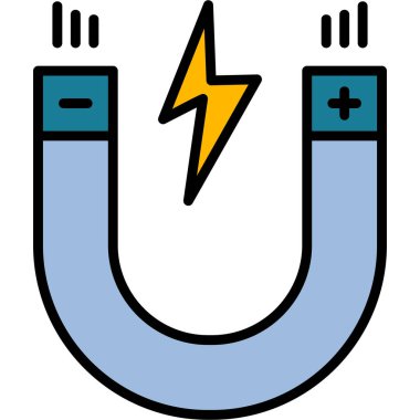 Mıknatıs Web simgesi basit illüstrasyon