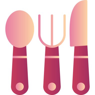 Mutfak gereçleri, çatal bıçak ağı simgeleri