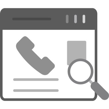 Kişi Arama web vektör simgesi