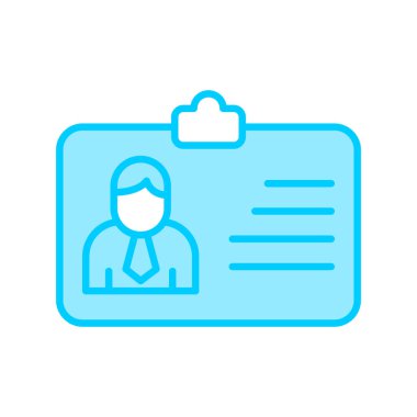 Office Entry Card web icon, vector illustration