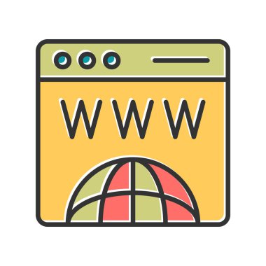 vector illustration of abstract website