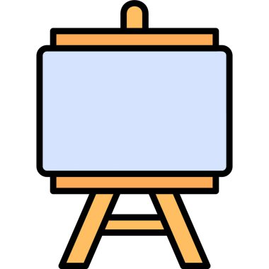 Şövale. Web simgesi basit illüstrasyon