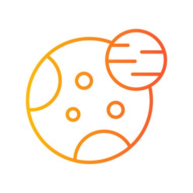 Astronomi. Web simgesi basit illüstrasyon