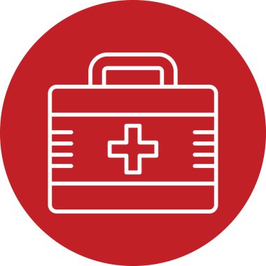 İlk yardım kiti vektör illüstrasyonu