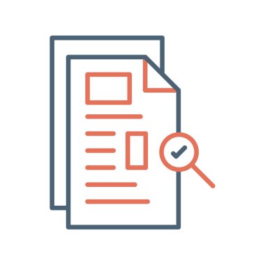 belge simgesi vektör illüstrasyonu